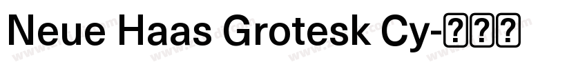 Neue Haas Grotesk Cy字体转换